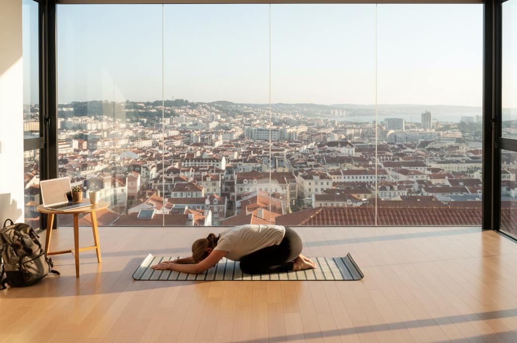 Yoga for Digital Nomads: 3 Essential 15-Minute Flows to Erase Back Pain